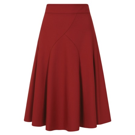 Classic red panel Carol skirt