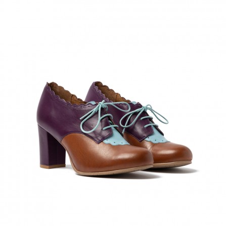 Franca marron y morado