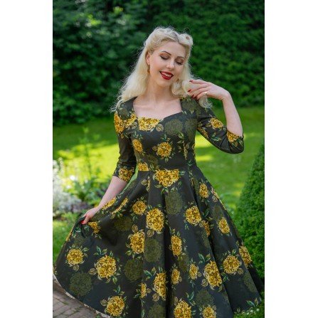 Inez Florales Swing-Kleid