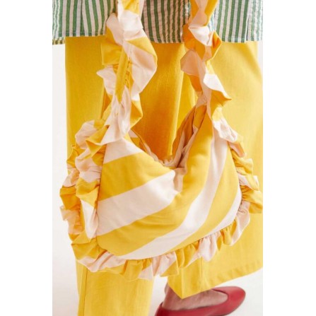 Yellow striped bag