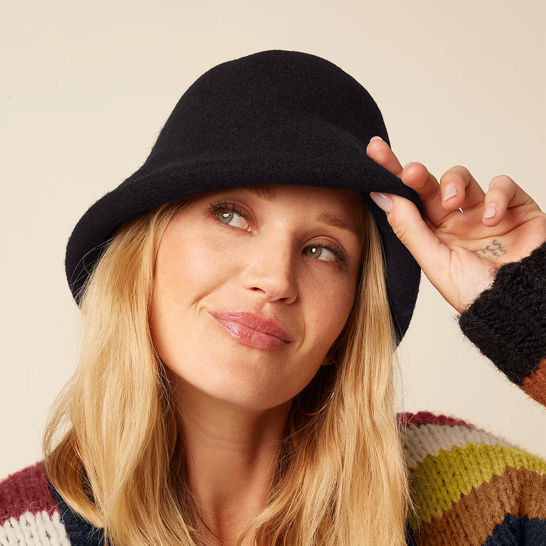 Sombrero Cloche Negro