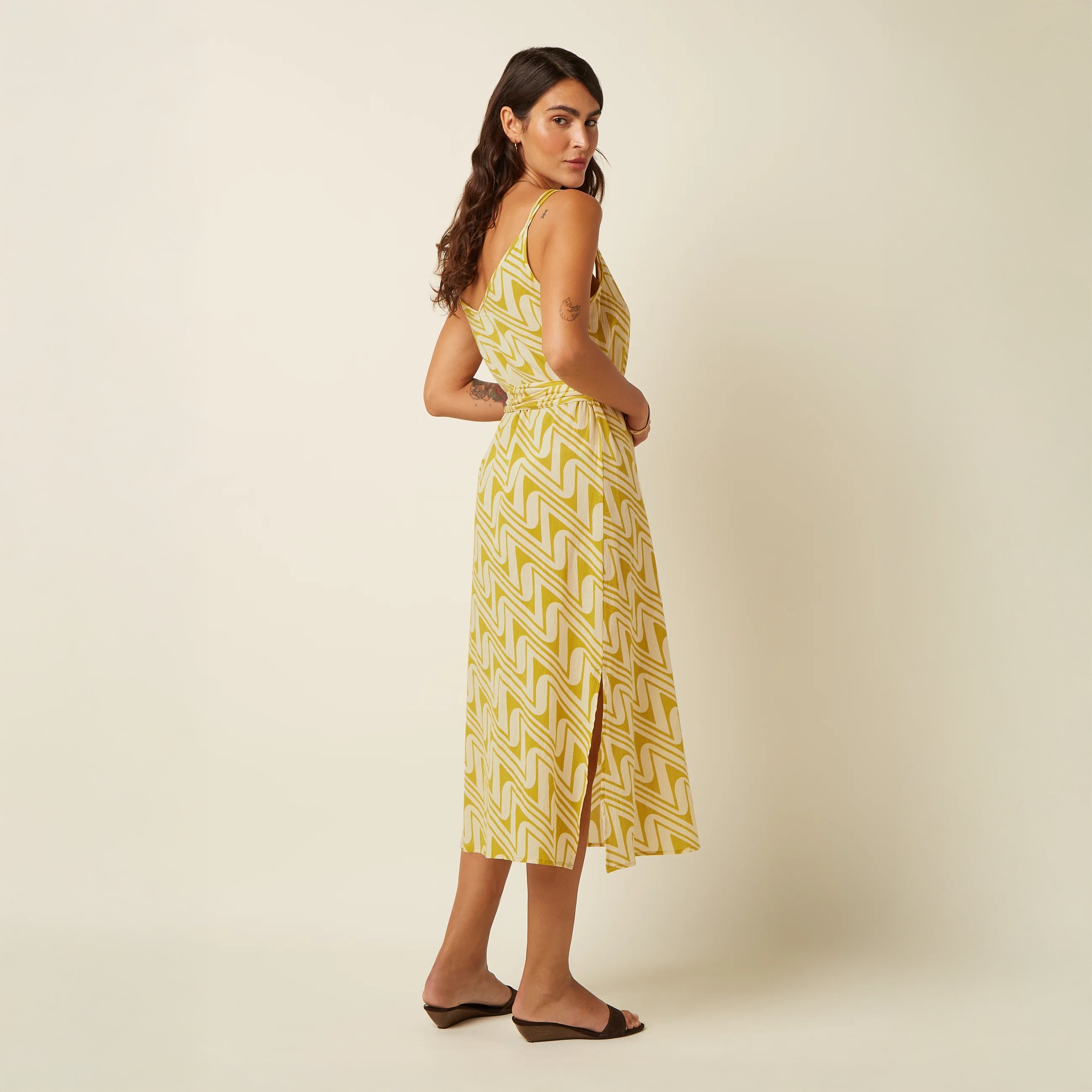 Vestido Nadya Midaxi Dress Laguna Woven