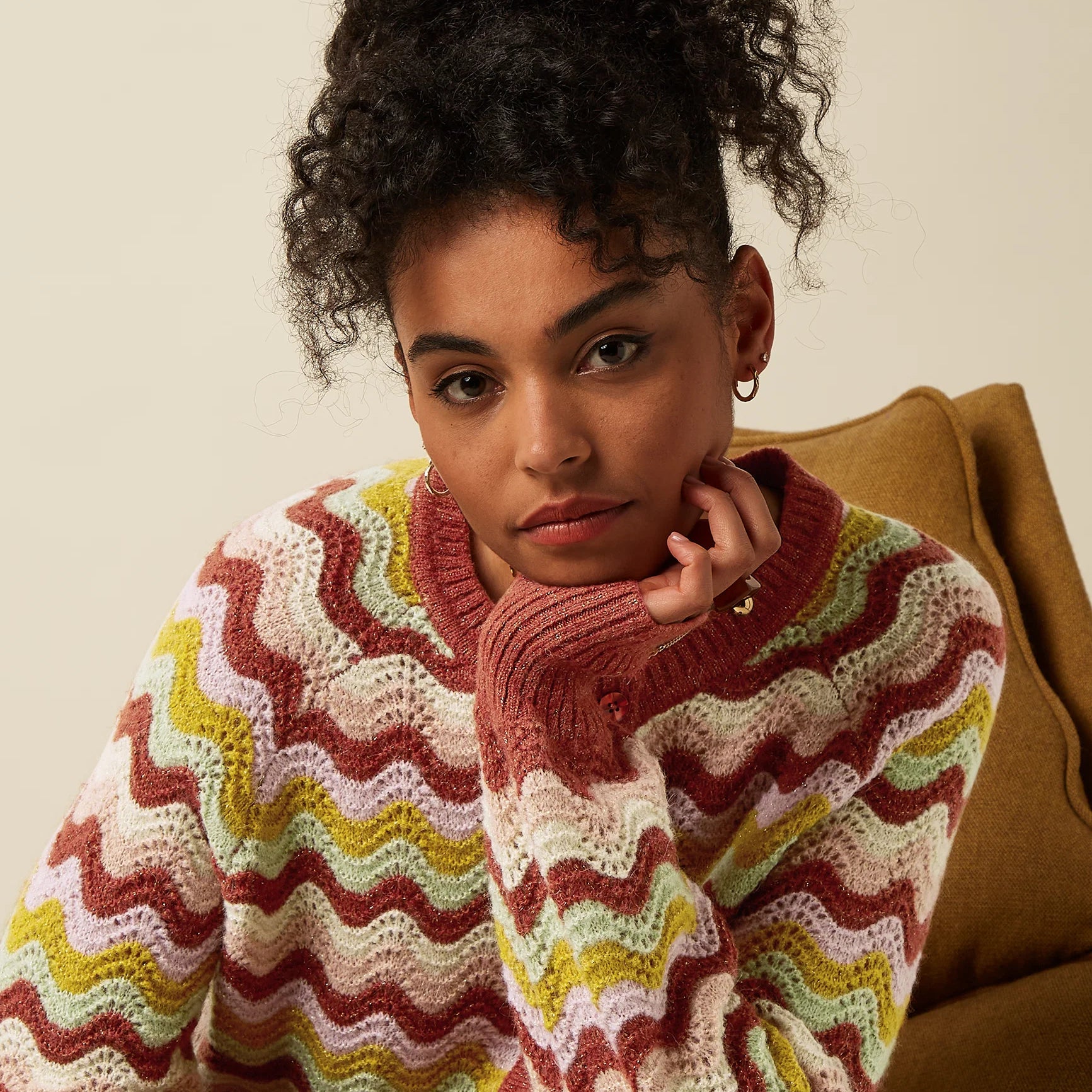 Cardigan Raglan Mesa Bronze Brown