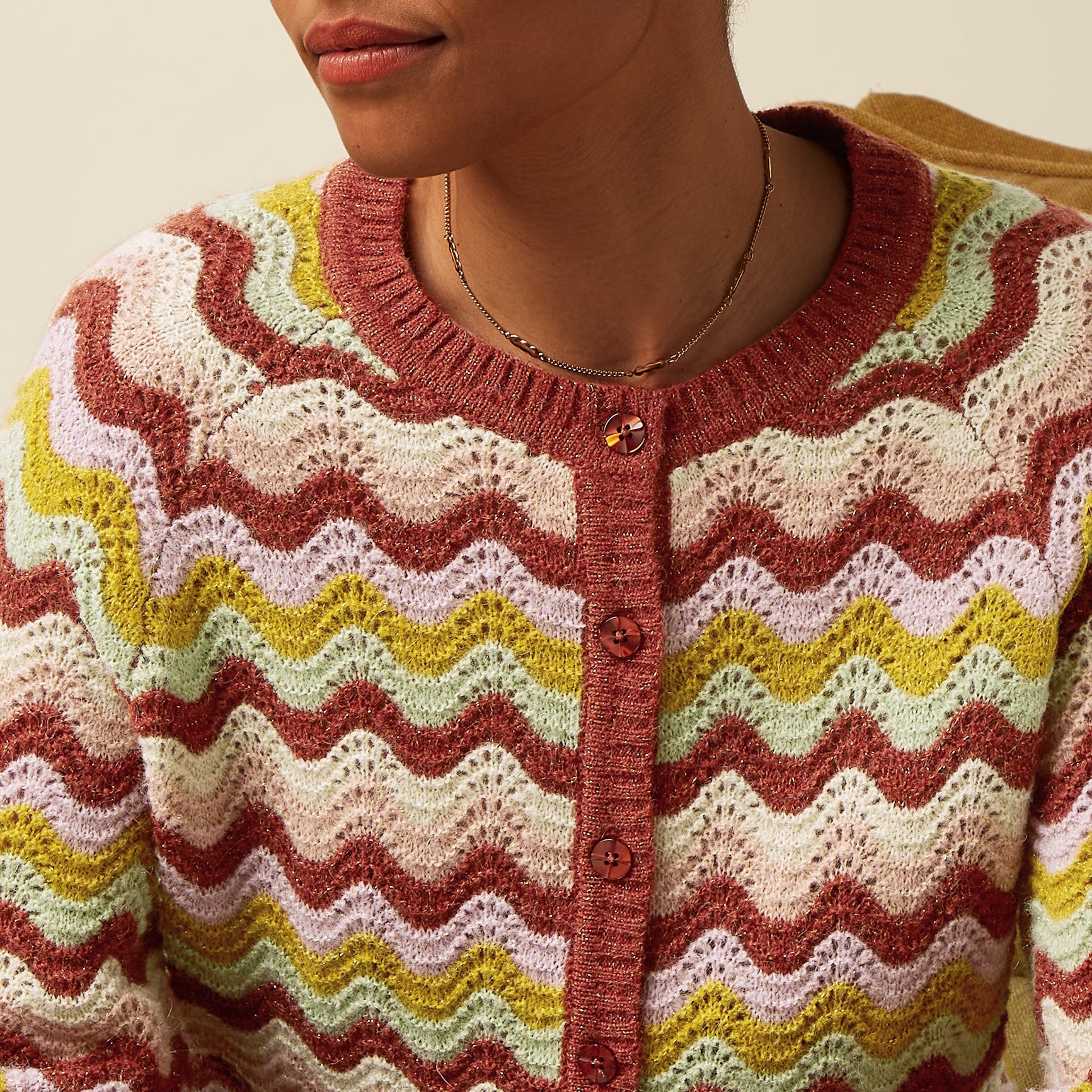 Cardigan Raglan Mesa Bronze Brown