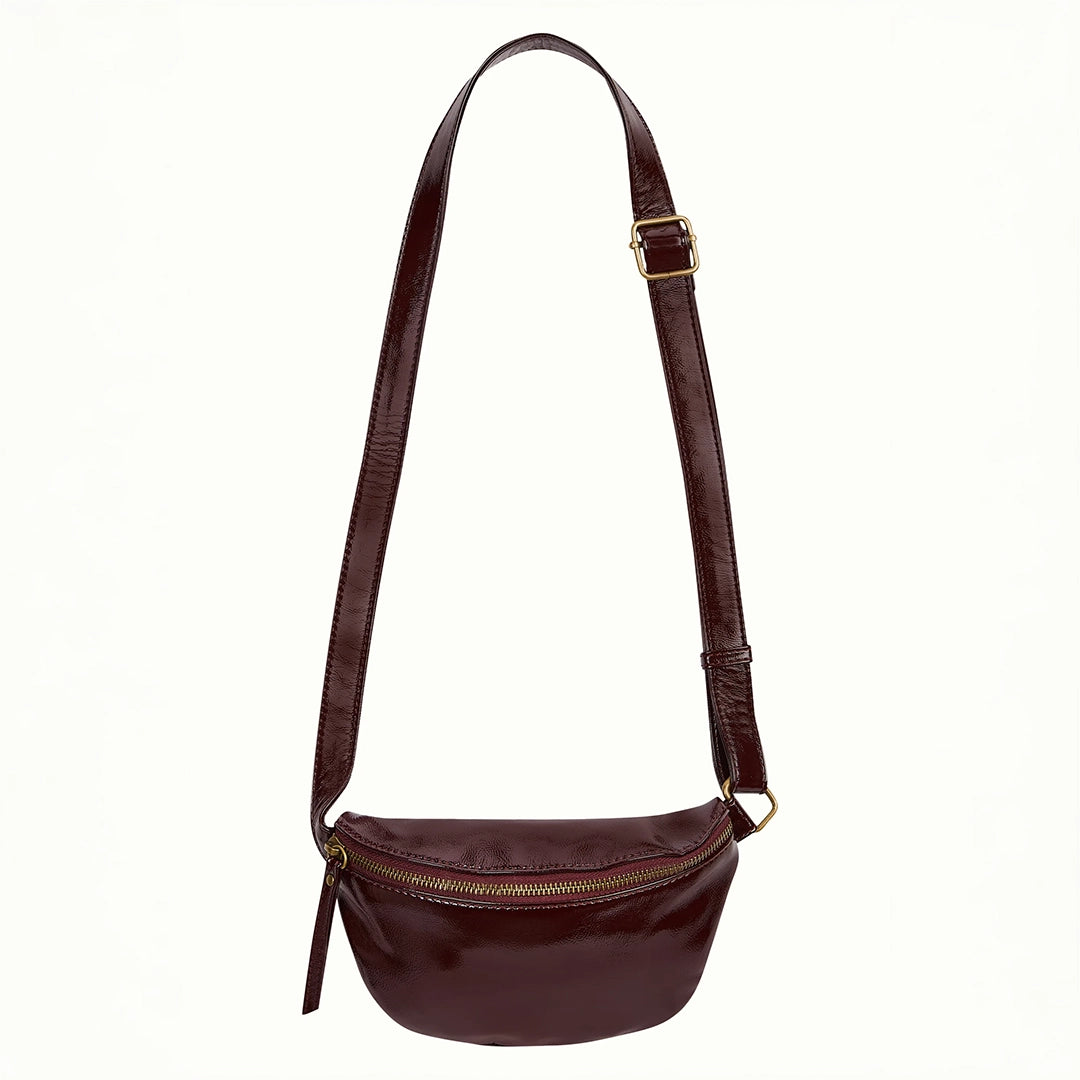 Bolso Pequeño de Charol The Little Pack Burdeos
