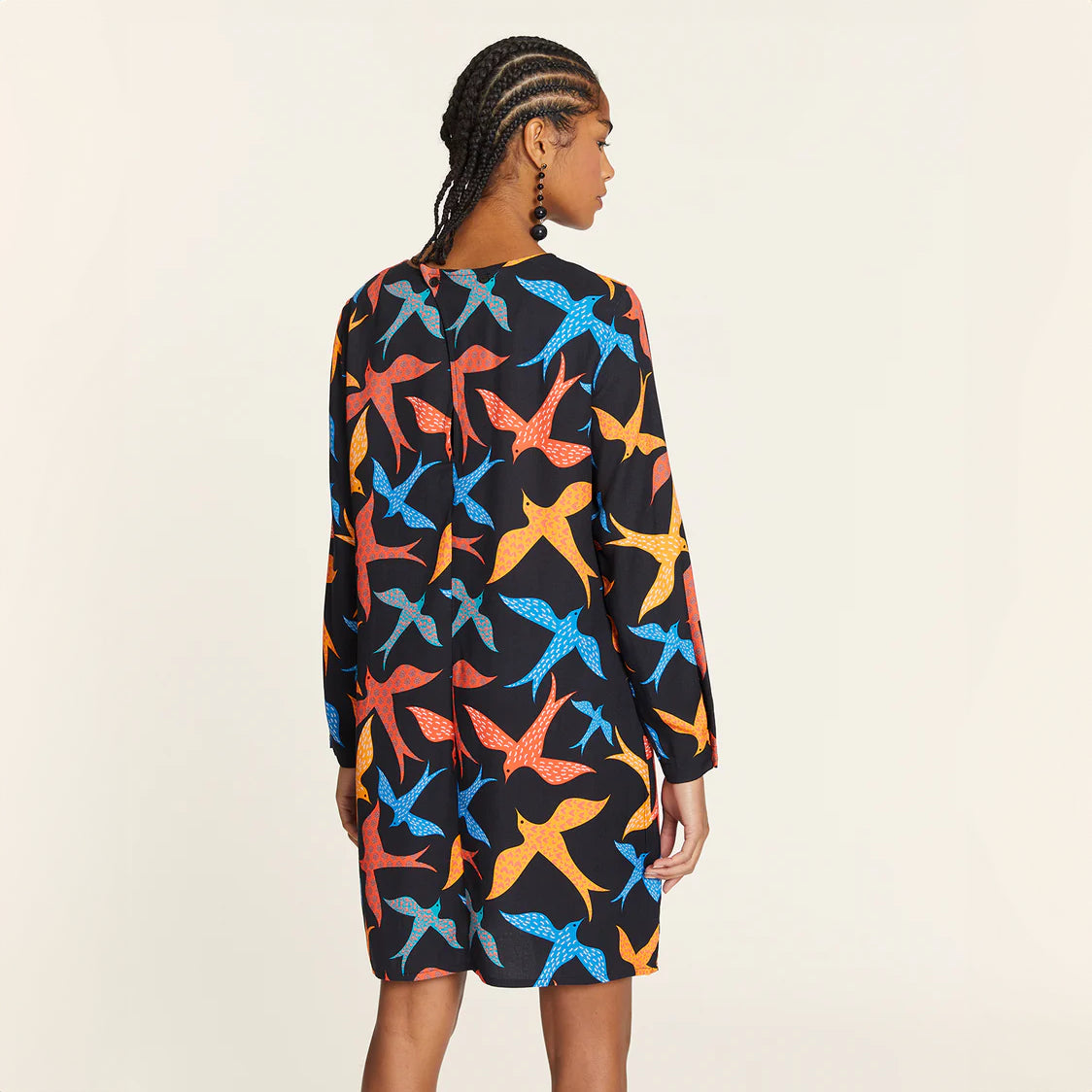 Vestido corto pájaros