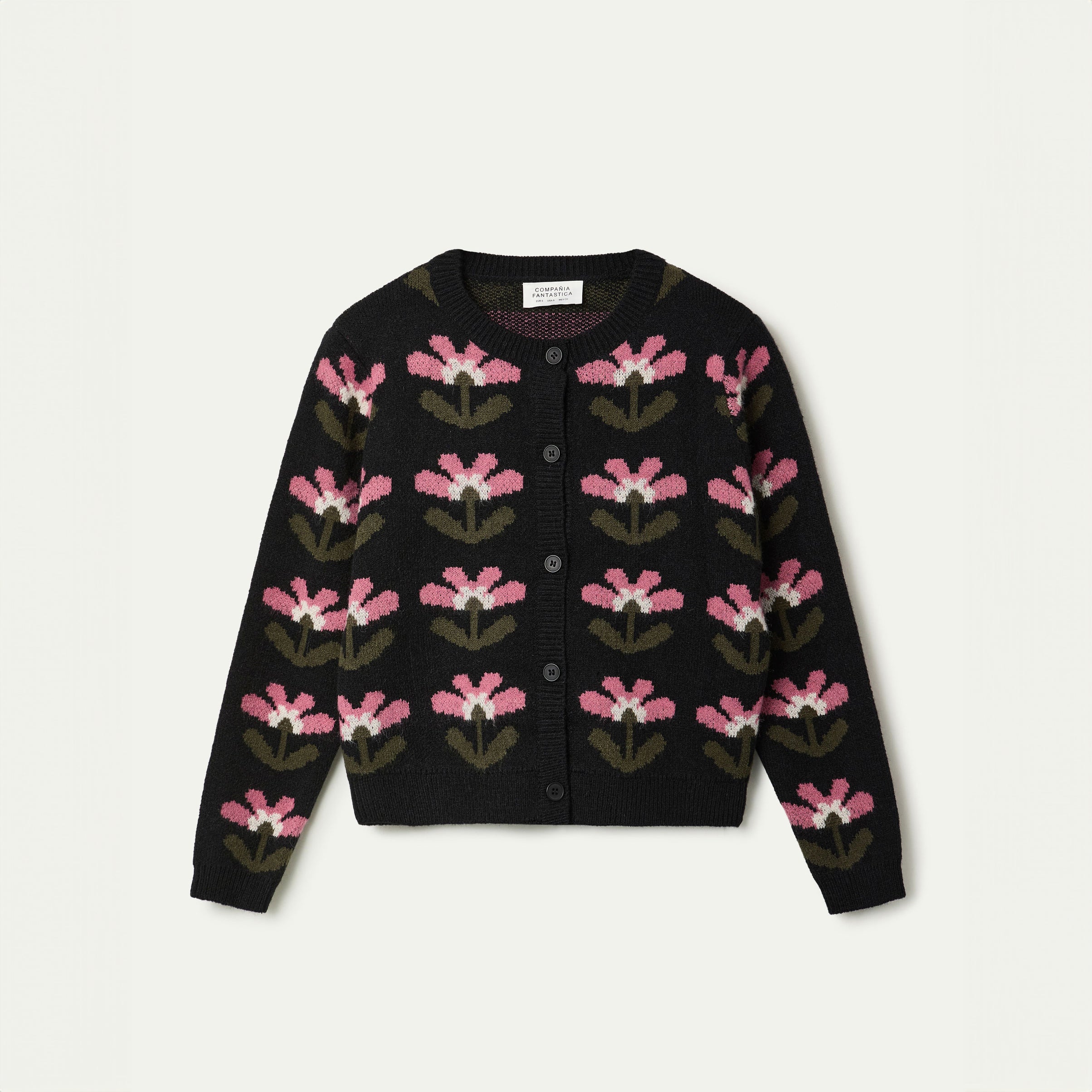 Baboushka Big Print Jacquard Cardigan