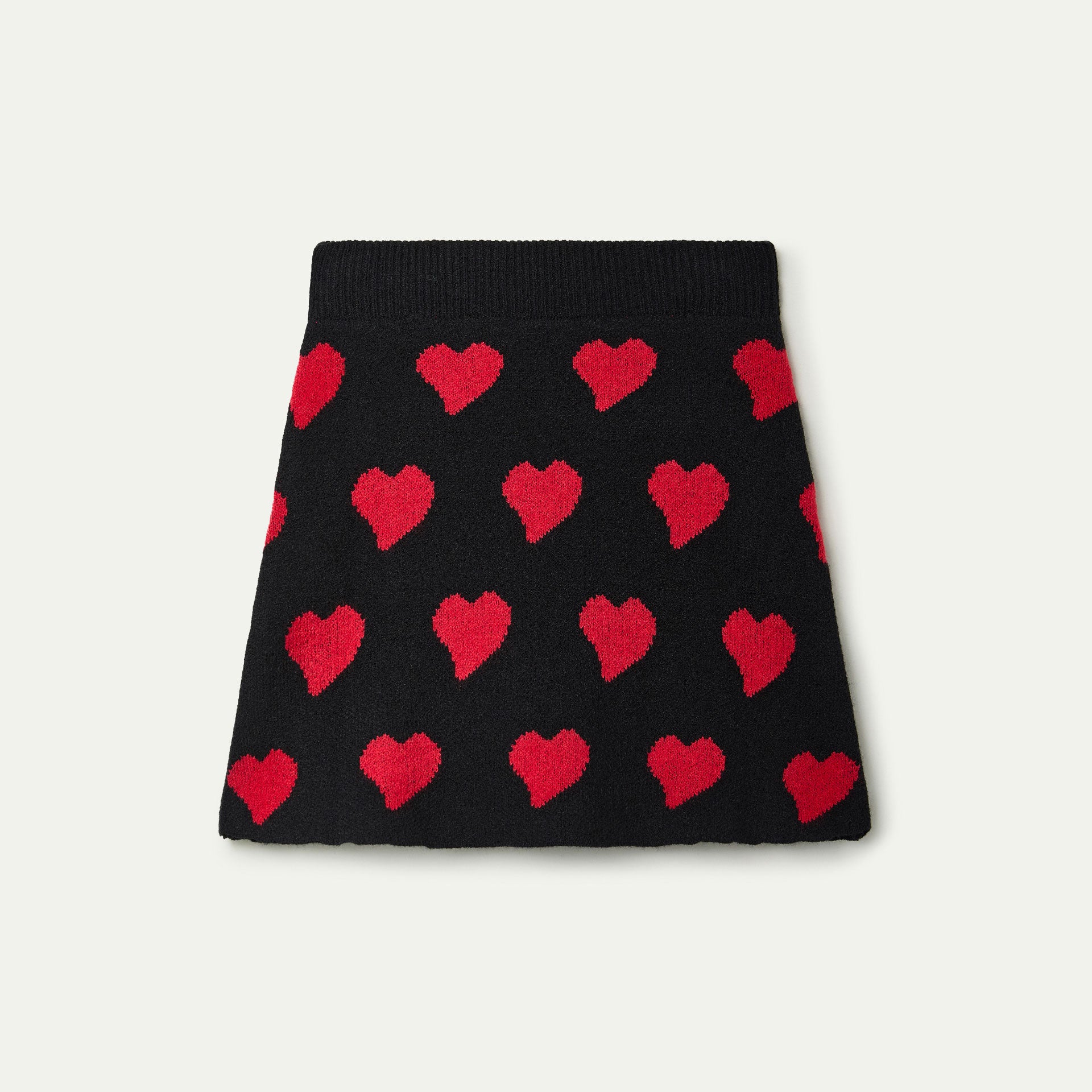 Falda corta con estampado Heart Attack Small