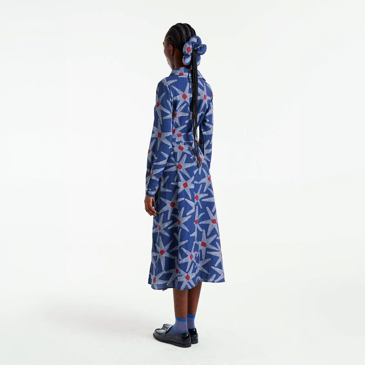 Vestido midi estampado Starships