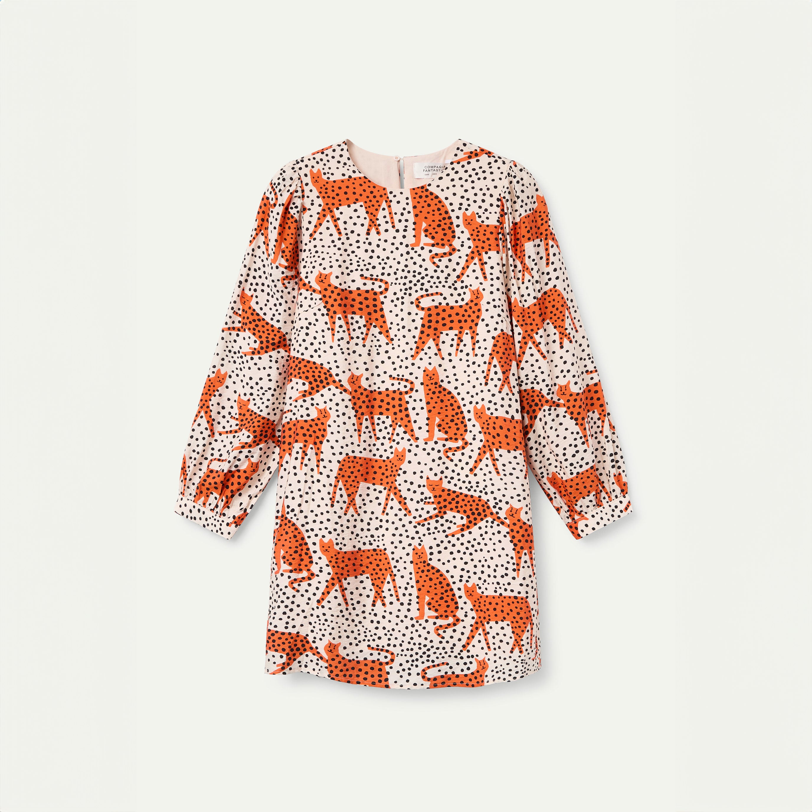 Vestido corto estampado Tano