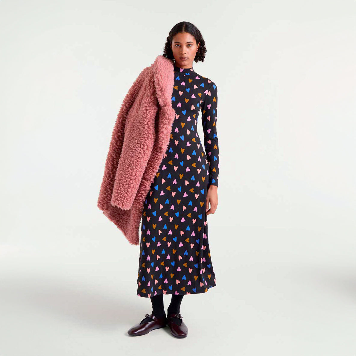 Vestido largo con estampado Potpourri