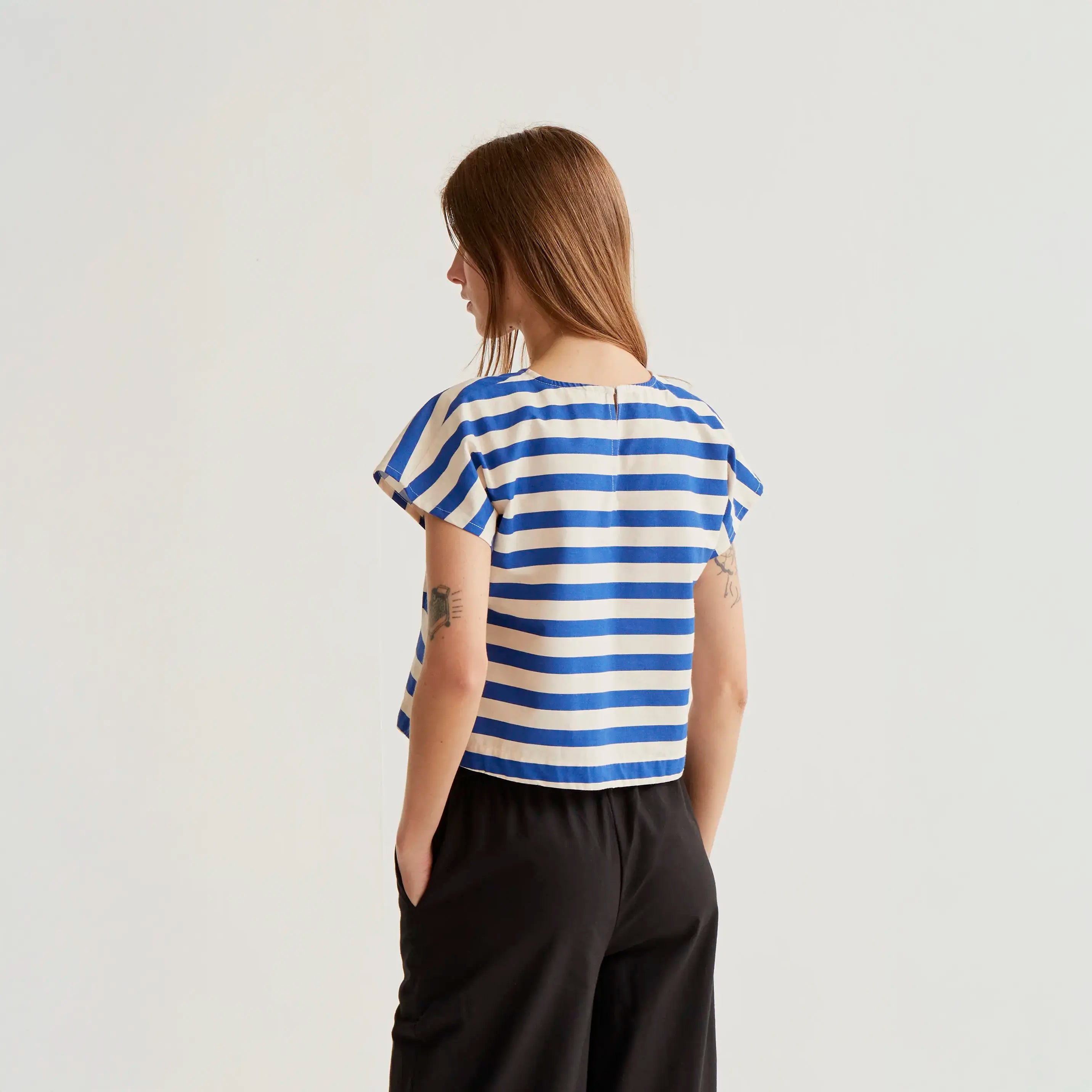 Top con estampado Bamboo Blue