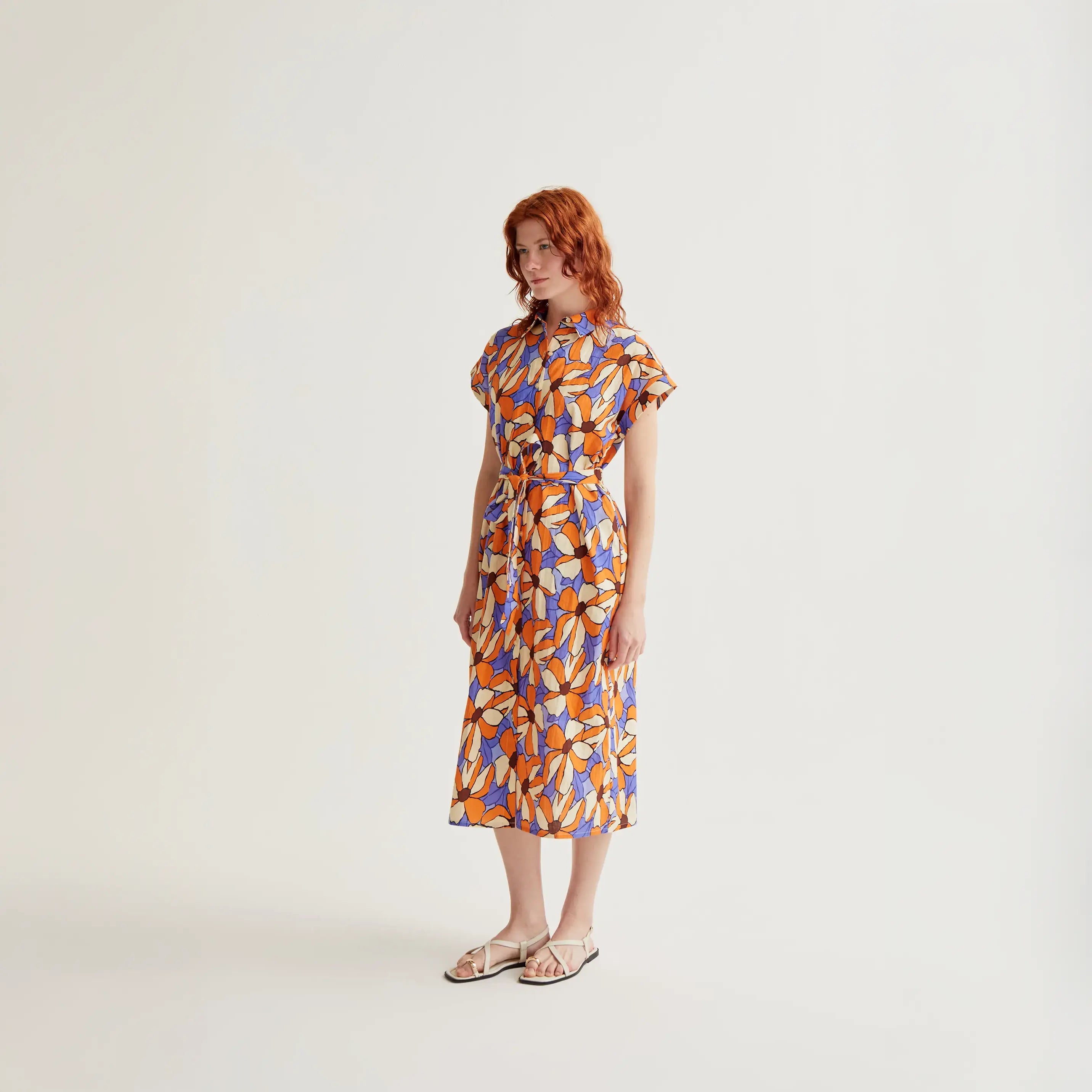 Vestido midi con estampado Marigold