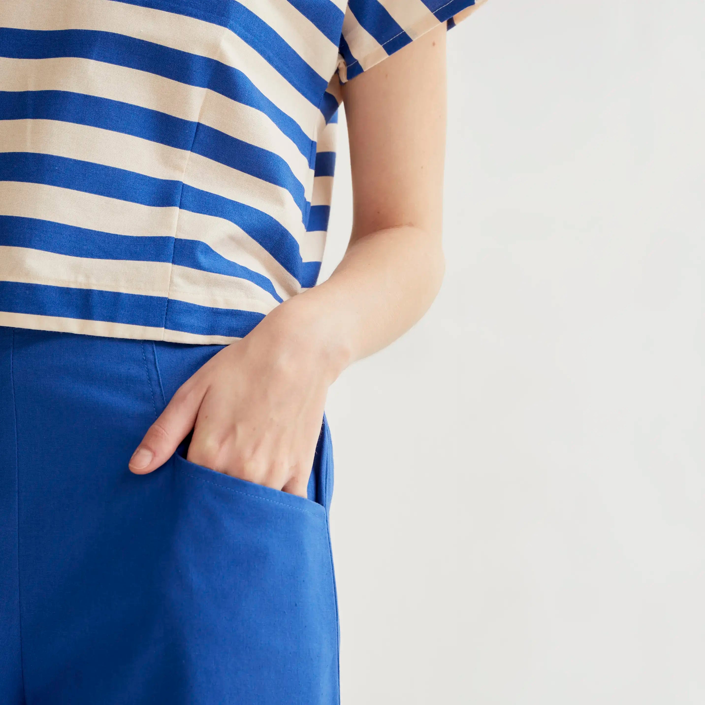 Pantalón 100% algodón azul