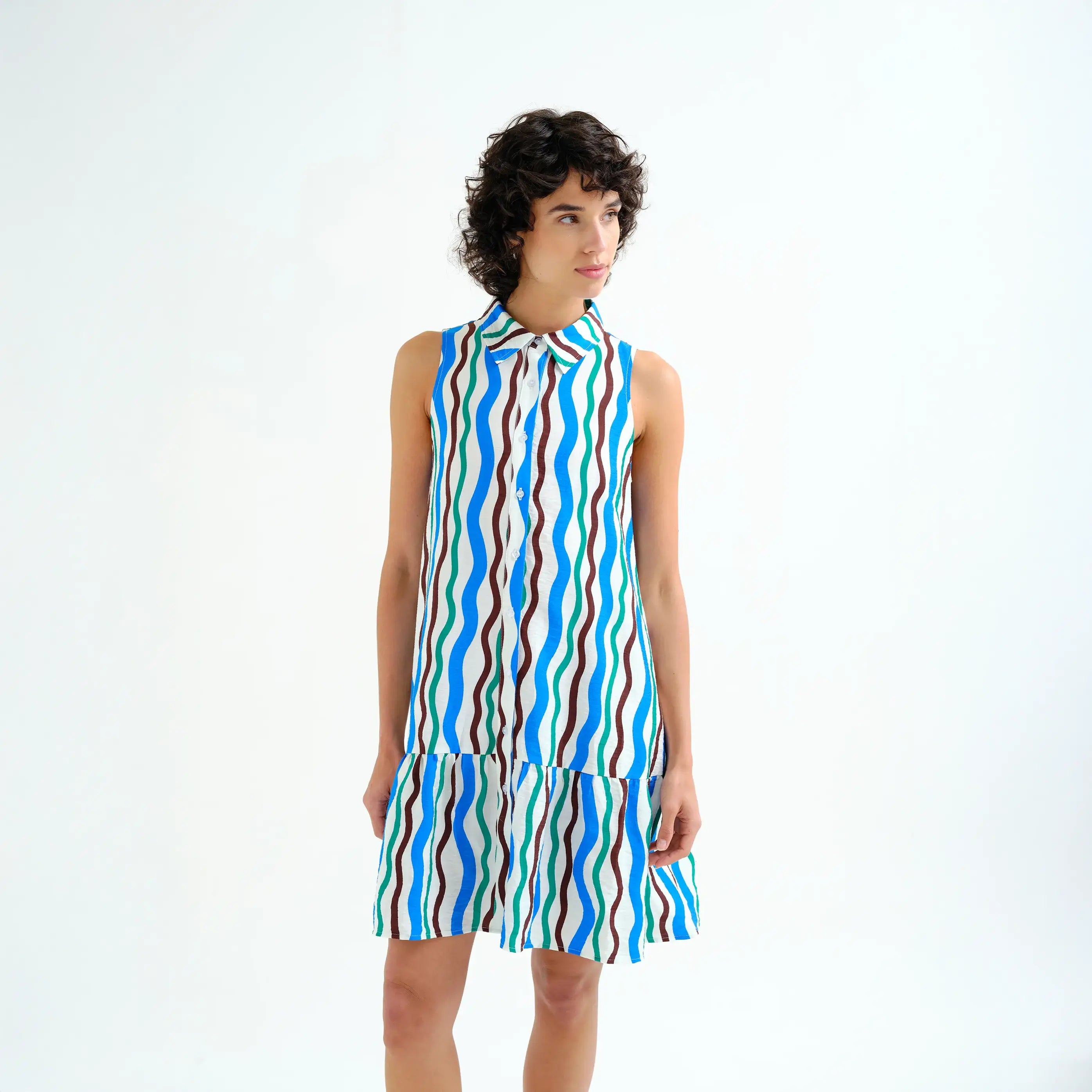 Vestido corto con estampado Sea & Mountain