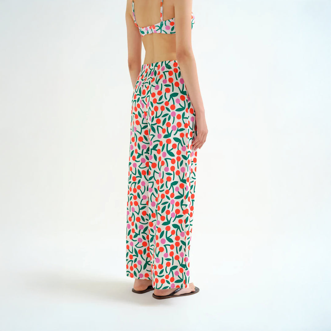 Pantalón con estampado Guinda