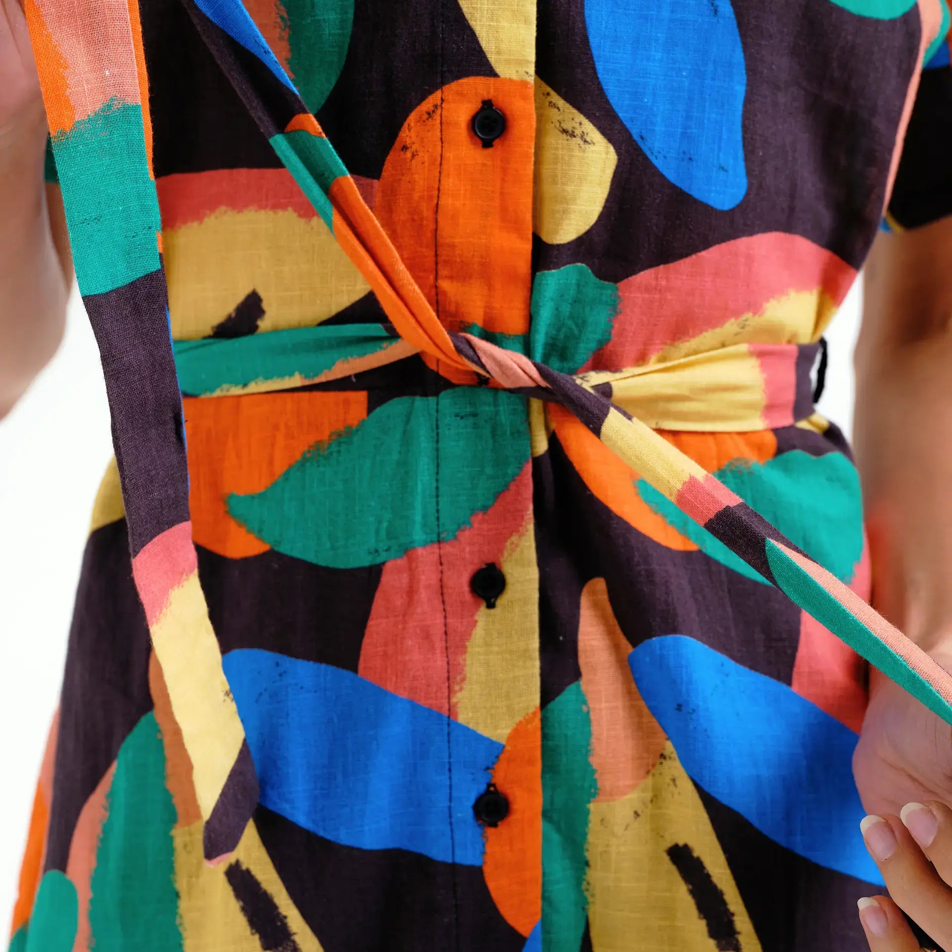 Vestido corto con estampado Tutti Frutti Big