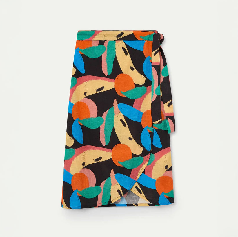 Falda midi con estampado Tutti Frutti Big
