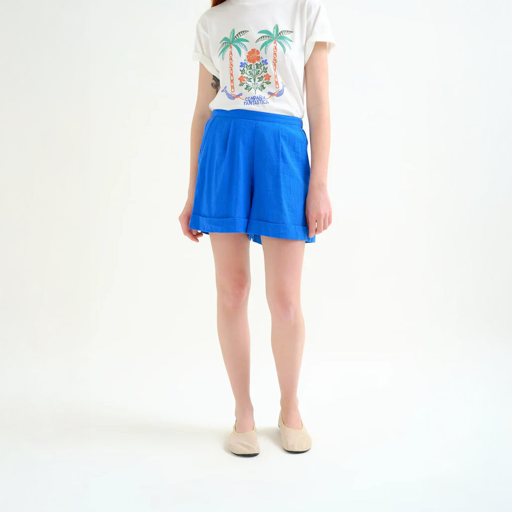 Shorts 100% algodón azul marino
