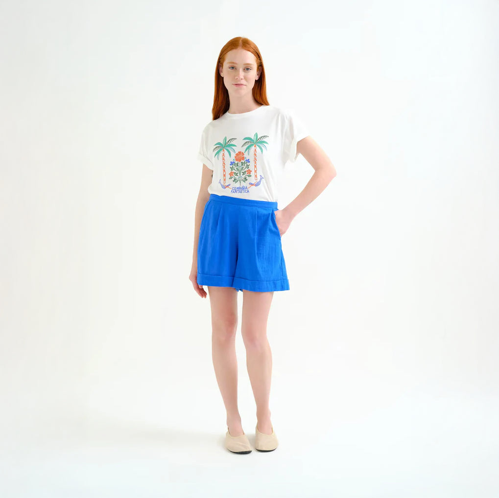 Shorts 100% algodón azul marino