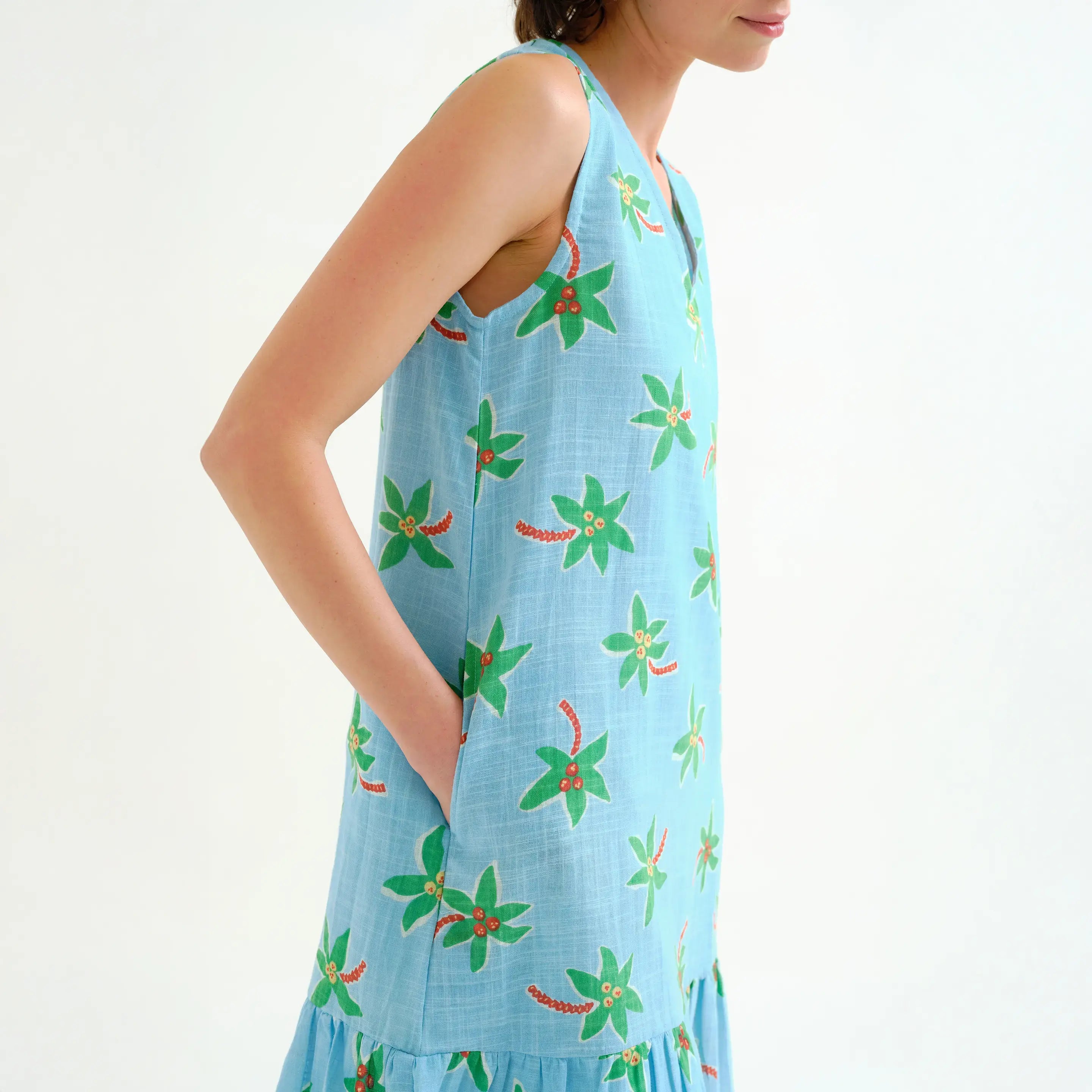 Robe courte à imprimé Cocotier Small