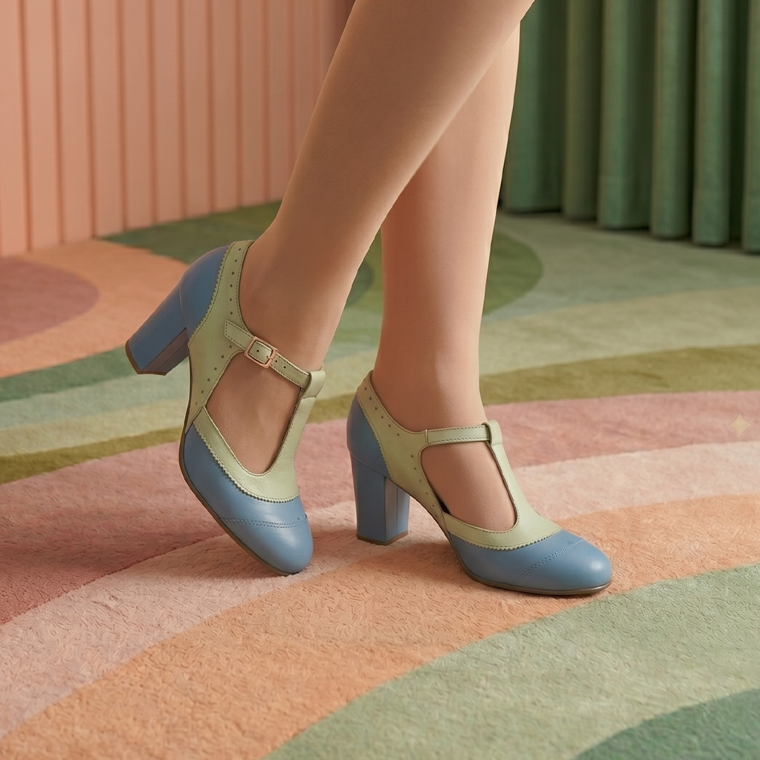 Blue and pistachio Ada