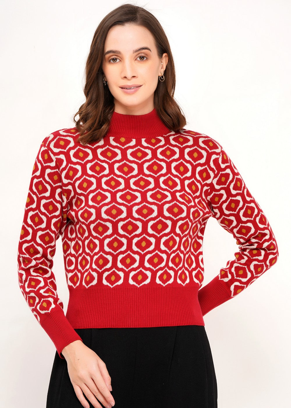 Jersey Eye Pattern Garnet