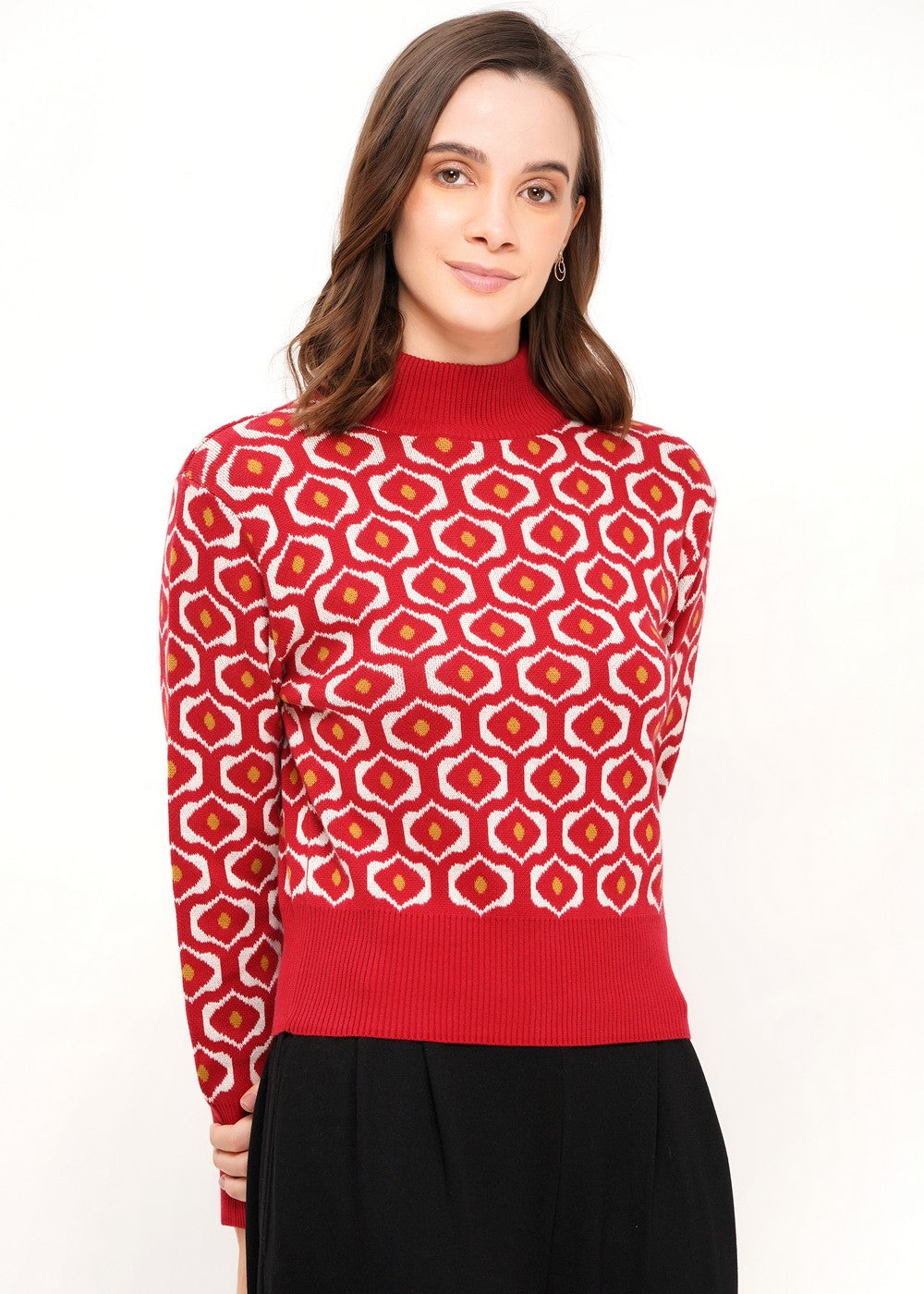 Jersey Eye Pattern Garnet