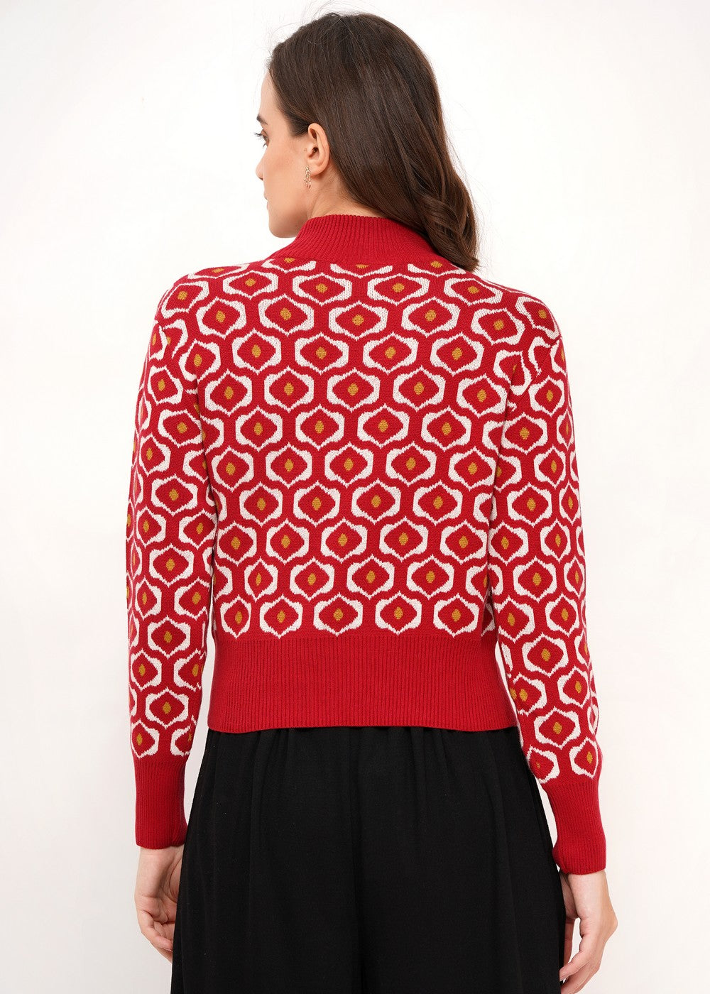 Jersey Eye Pattern Garnet