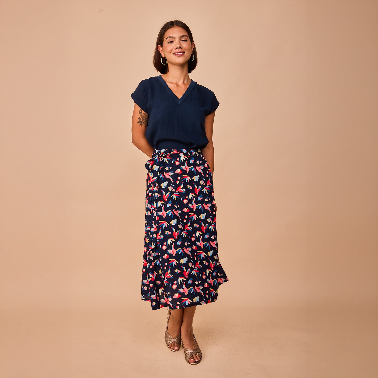 Falda Colindres Pájaros