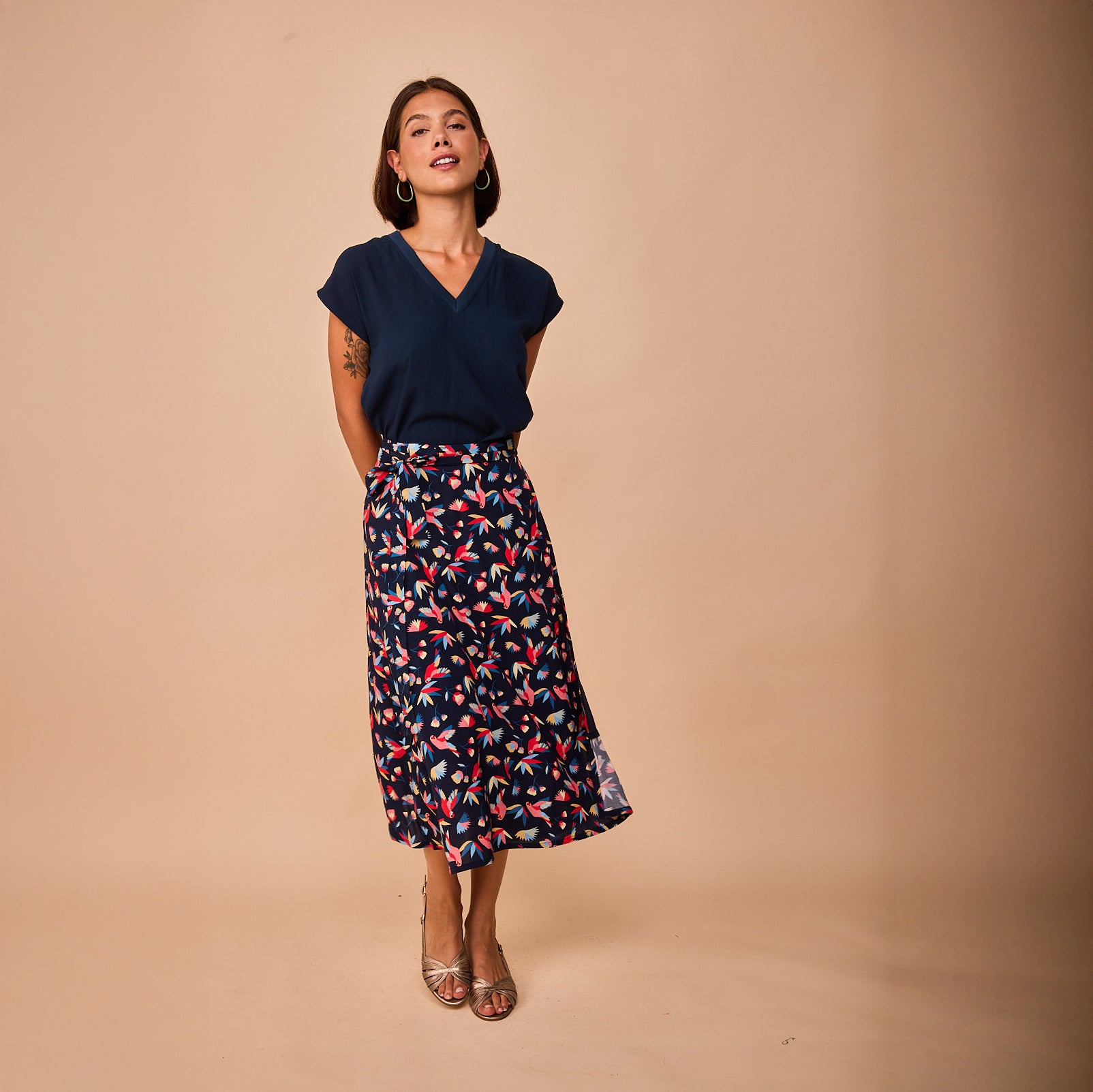 Falda Colindres Pájaros