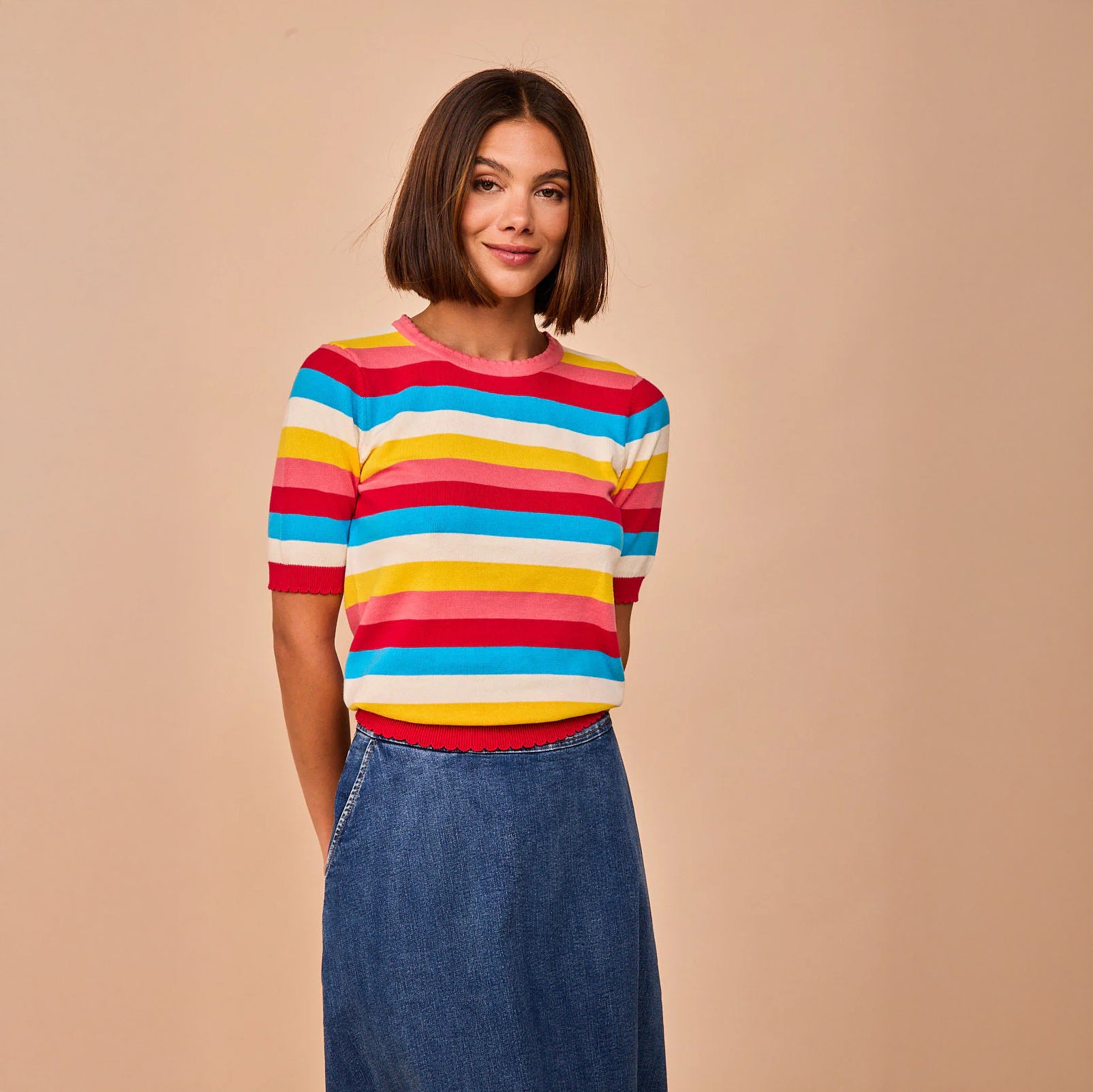 Top Barqueiro Arcoiris