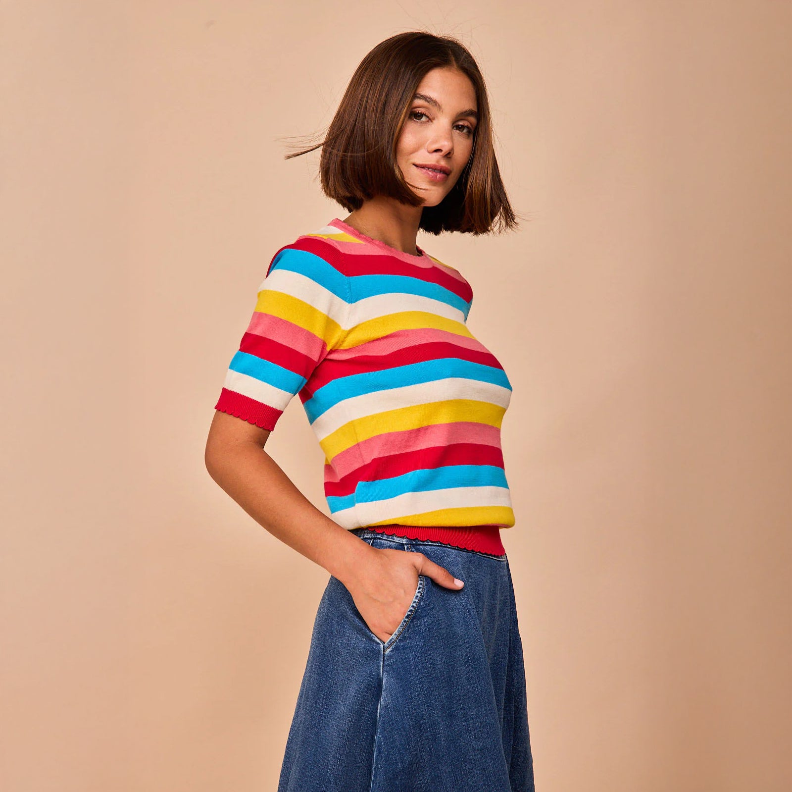 Top Barqueiro Arcoiris