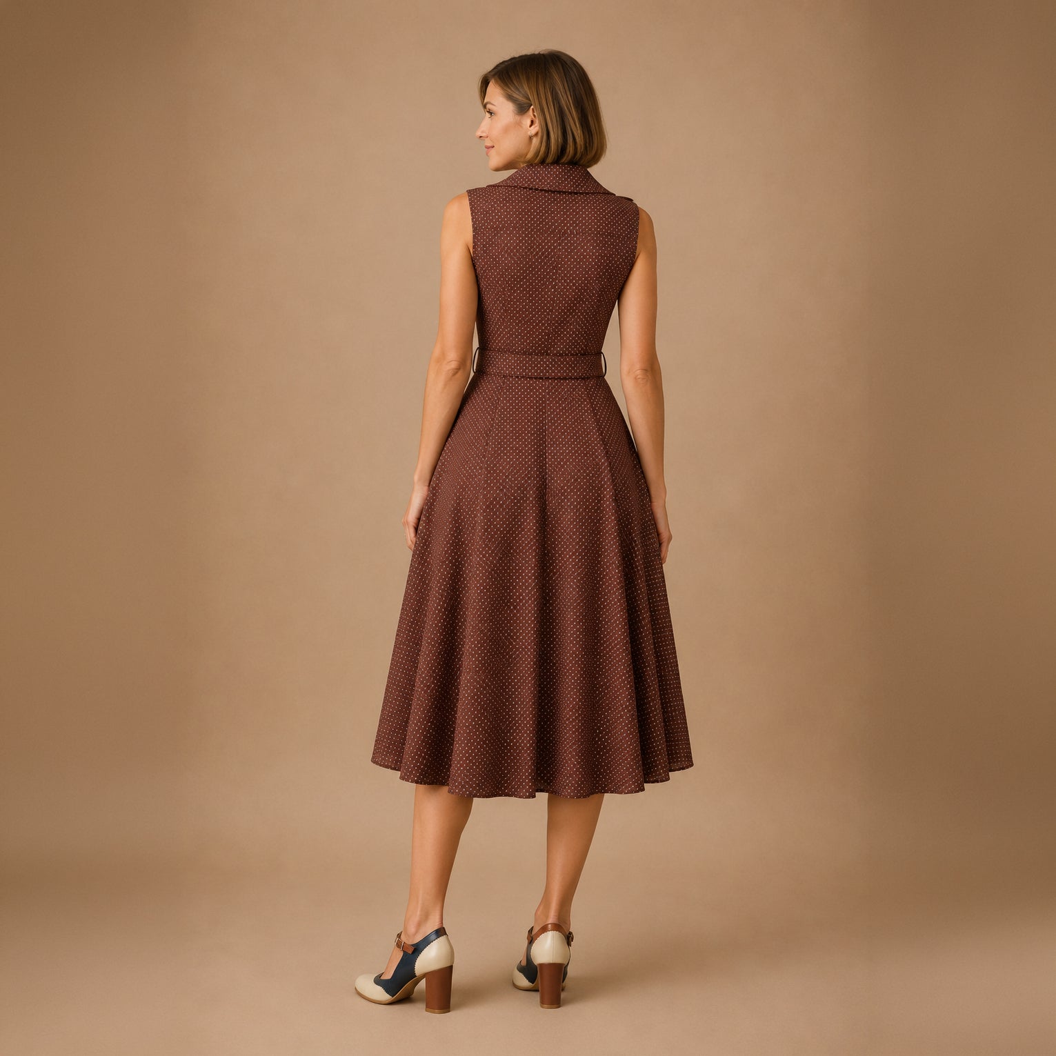 Vestido Sky Polka Wrap