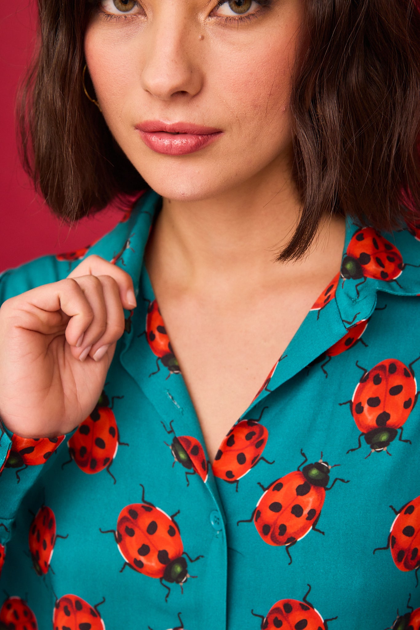 Ladybug Berry Short Dress