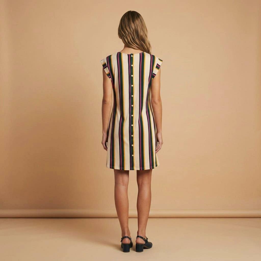 Vestido Corto Luanco Rayas
