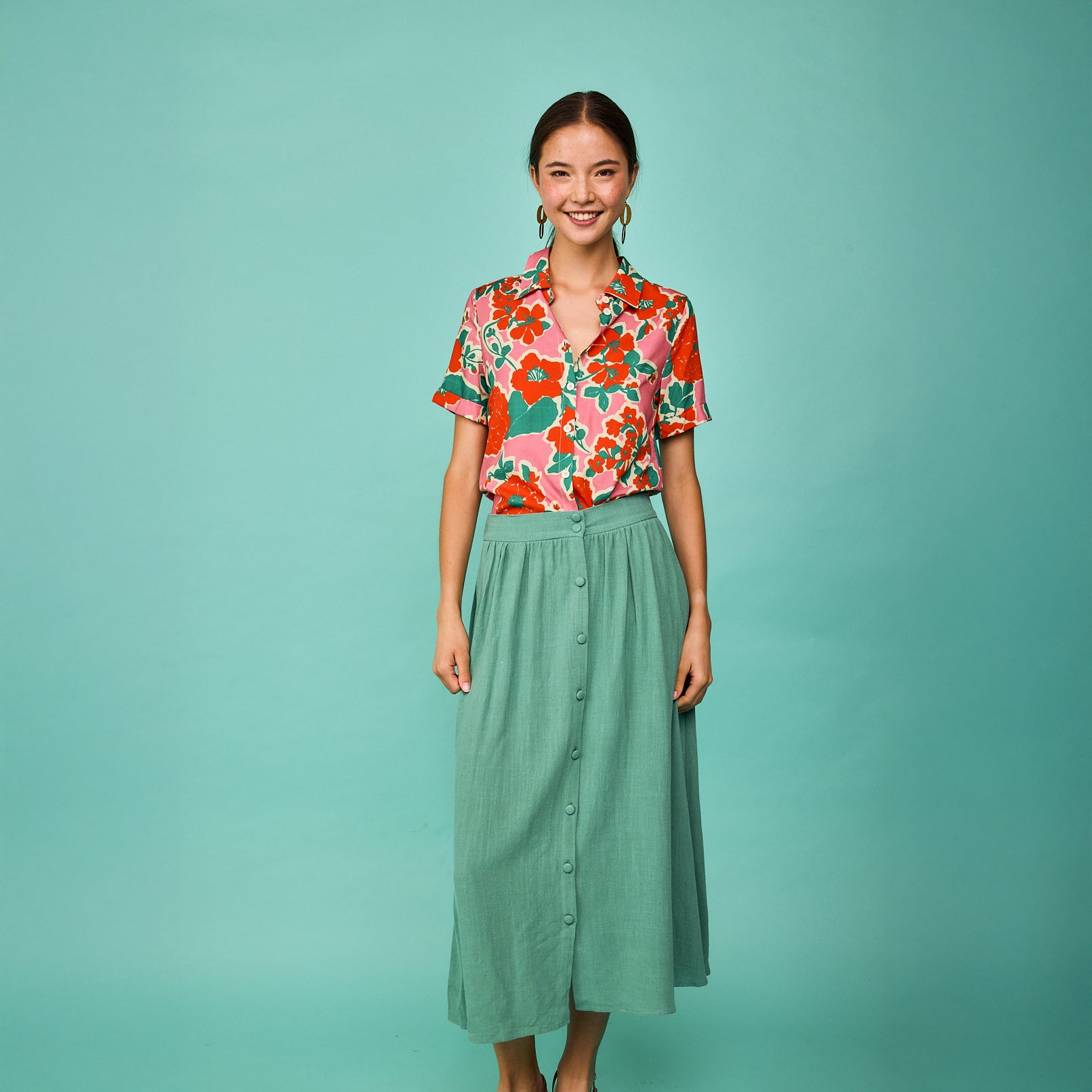 Camisa Somo Rosa Flor