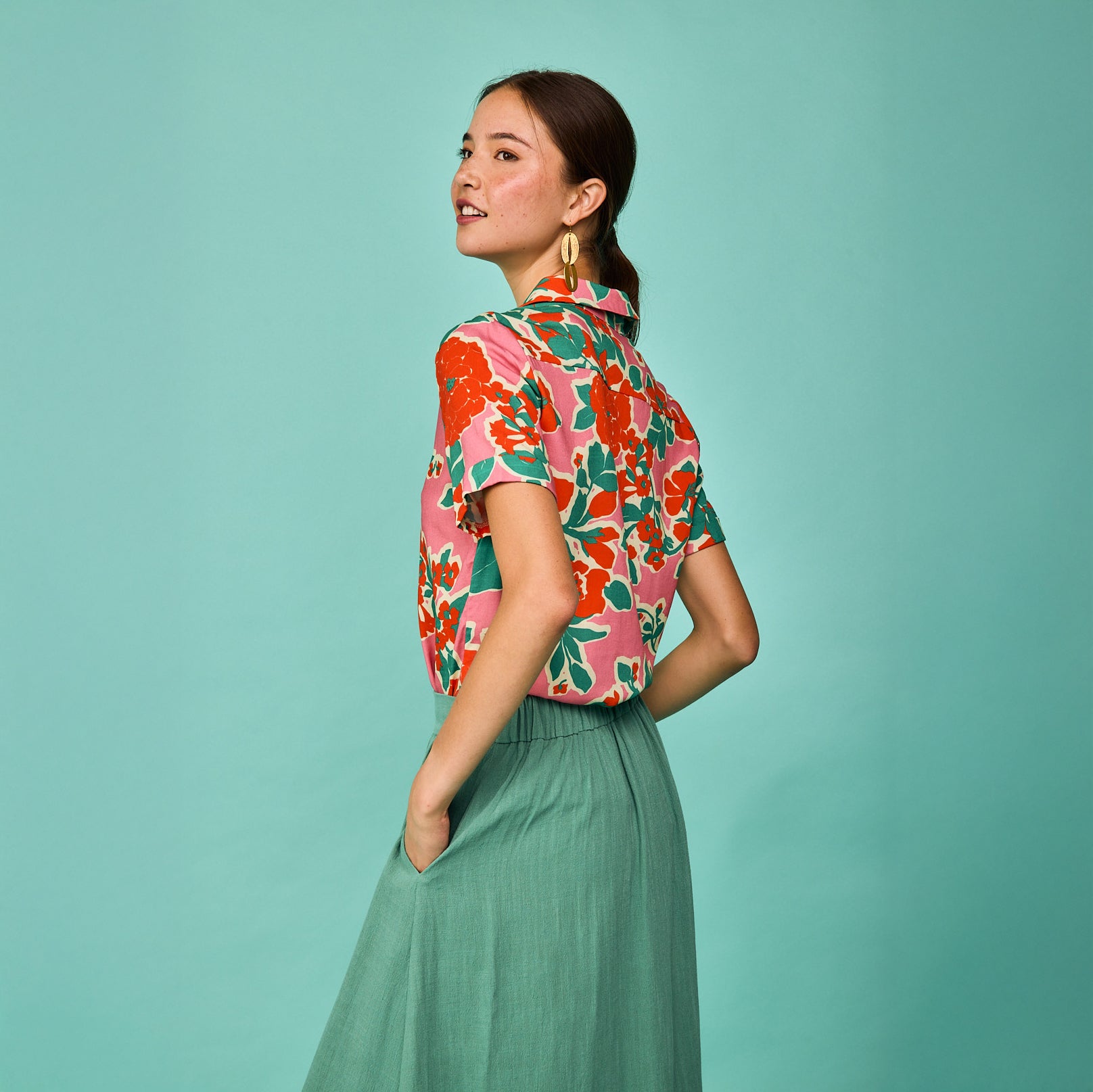 Camisa Somo Rosa Flor