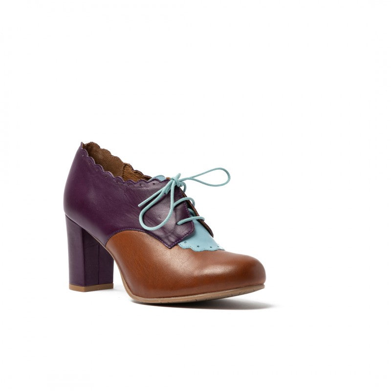 Franca marron y morado