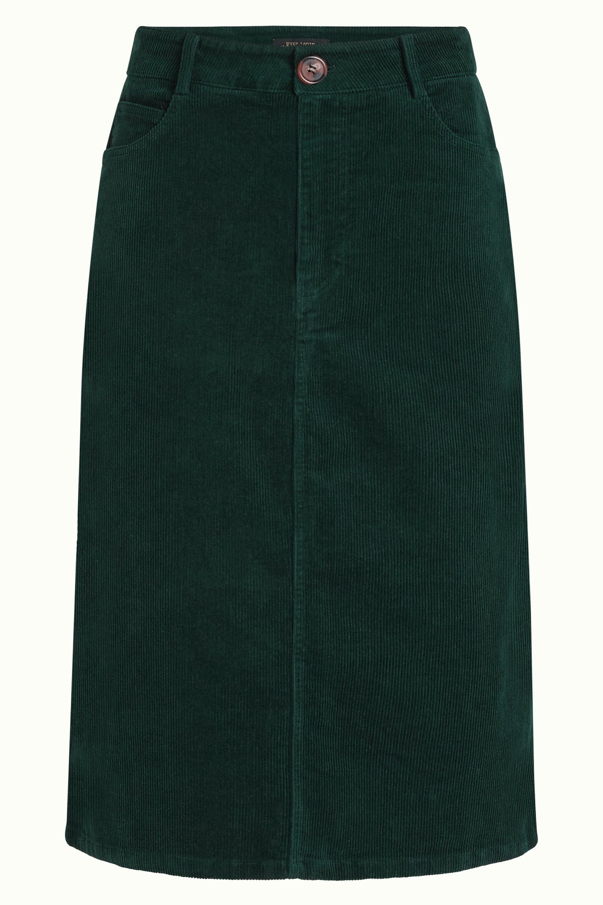 Falda Prisca de pana verde pino