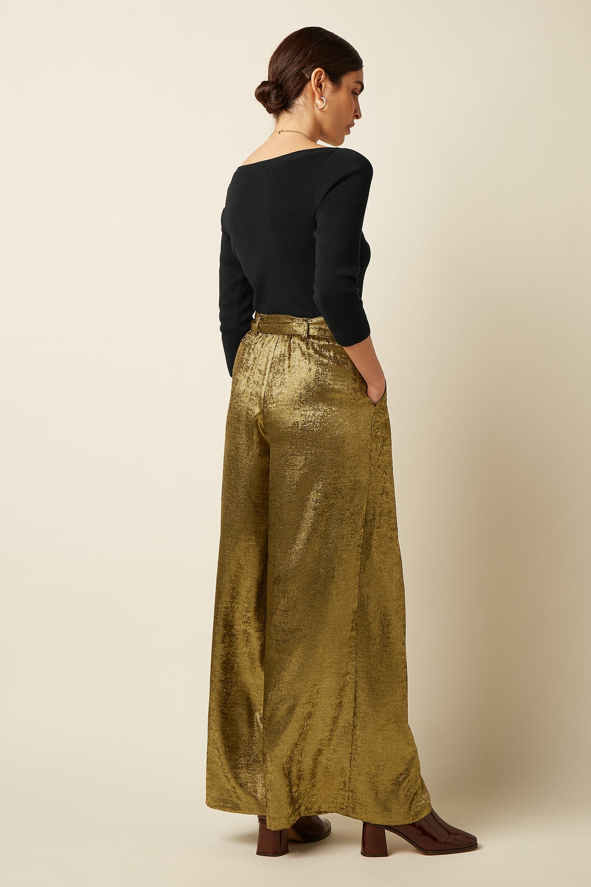 Pantalón Marnie Flambe dorado