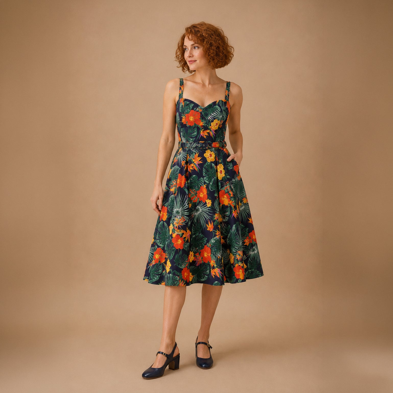 Morena Tropical Summer Swim Dress