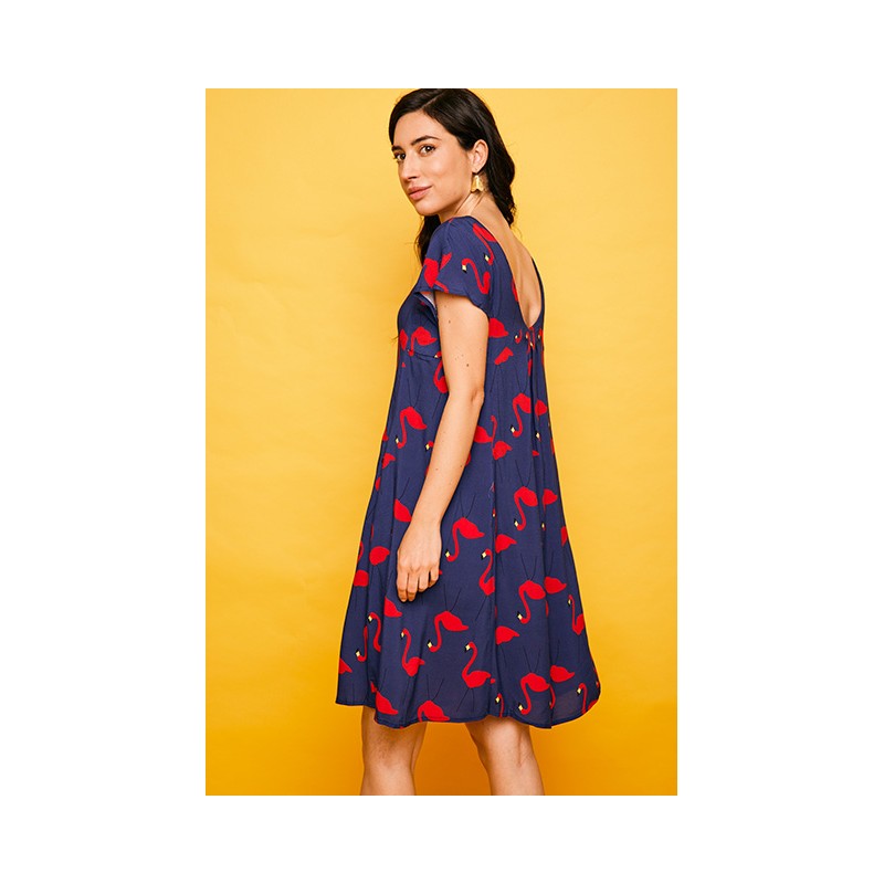 Vestido corto Plencia25 azul